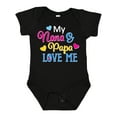 thumbnail image 1 of Inktastic My Nana and Papa Love Me with Hearts Boys or Girls Baby Bodysuit, 1 of 5