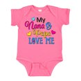 thumbnail image 1 of Inktastic My Nana and Papa Love Me with Hearts Boys or Girls Baby Bodysuit, 1 of 5