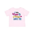 thumbnail image 1 of Inktastic My Nana and Papa Love Me with Hearts Boys or Girls Baby T-Shirt, 1 of 5