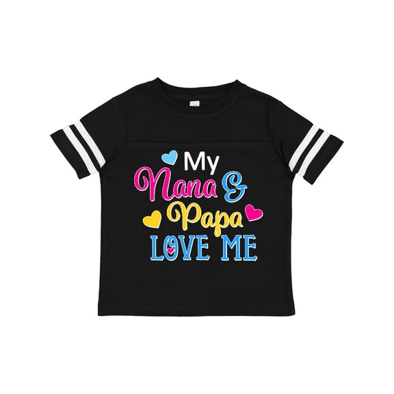Inktastic My Nana and Papa Love Me with Hearts Boys or Girls Toddler T-Shirt