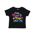 thumbnail image 1 of Inktastic My Nana and Papa Love Me with Hearts Boys or Girls Toddler T-Shirt, 1 of 5