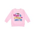 thumbnail image 1 of Inktastic My Nana and Papa Love Me with Hearts Toddler Sweatshirt, 1 of 4