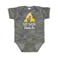 thumbnail image 1 of Inktastic My Nani Loves Me Giraffe Boys or Girls Baby Bodysuit, 1 of 5