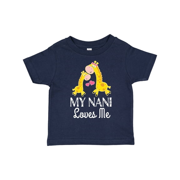 Inktastic My Nani Loves Me Giraffe Boys or Girls Toddler T-Shirt