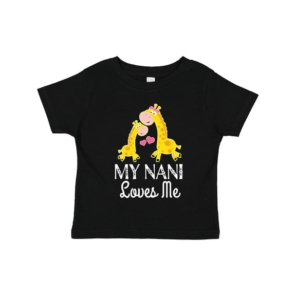 Inktastic My Nani Loves Me Giraffe Boys or Girls Toddler T-Shirt
