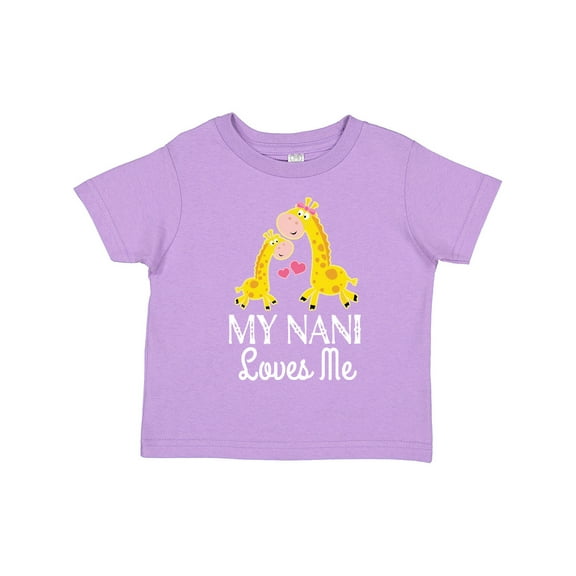 Inktastic My Nani Loves Me Giraffe Boys or Girls Toddler T-Shirt