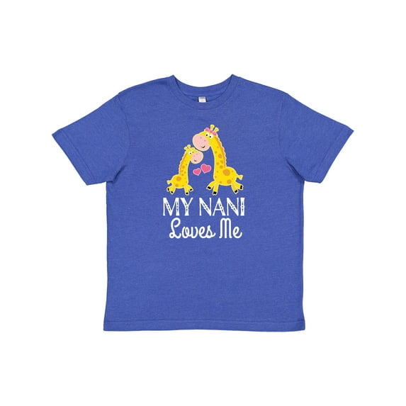 Inktastic My Nani Loves Me Giraffe Youth T-Shirt