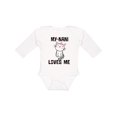 thumbnail image 1 of Inktastic My Nani Loves Me Girls Girls Long Sleeve Baby Bodysuit, 1 of 5