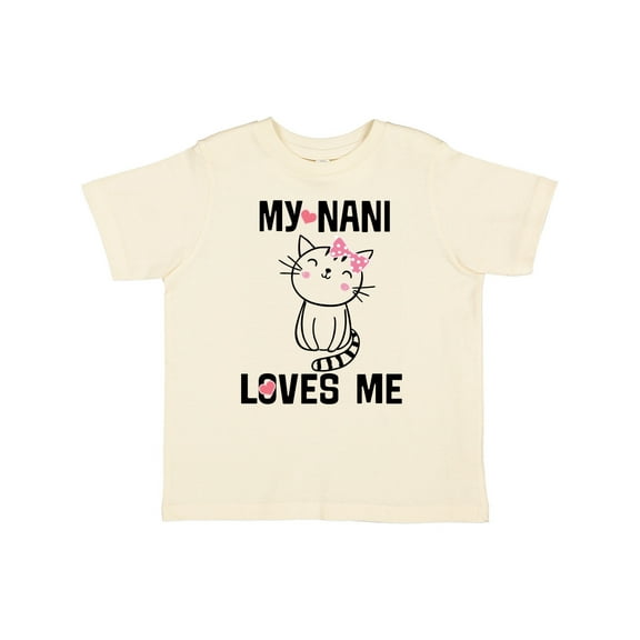 Inktastic My Nani Loves Me Girls Girls Toddler T-Shirt