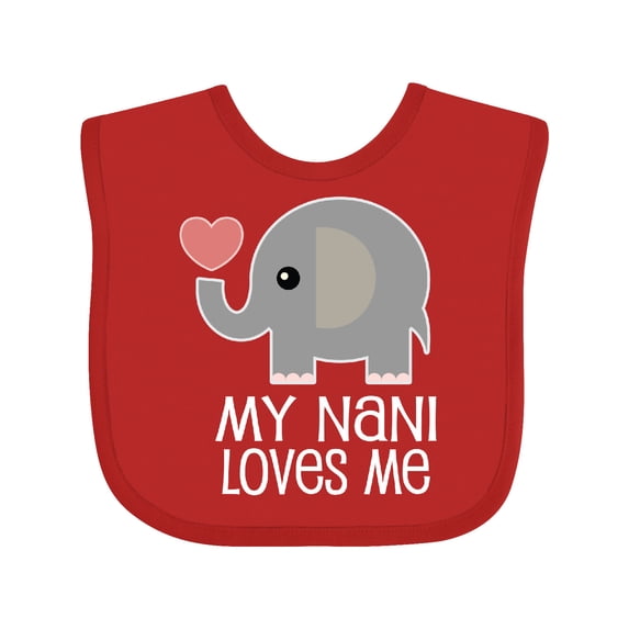 Inktastic My Nani Loves Me Grandchild Boys or Girls Baby Bib