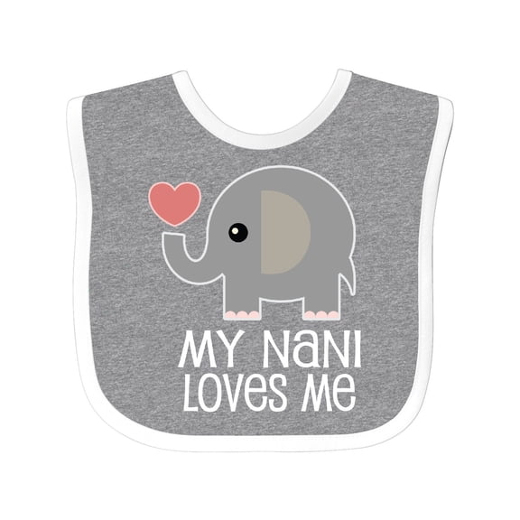 Inktastic My Nani Loves Me Grandchild Boys or Girls Baby Bib