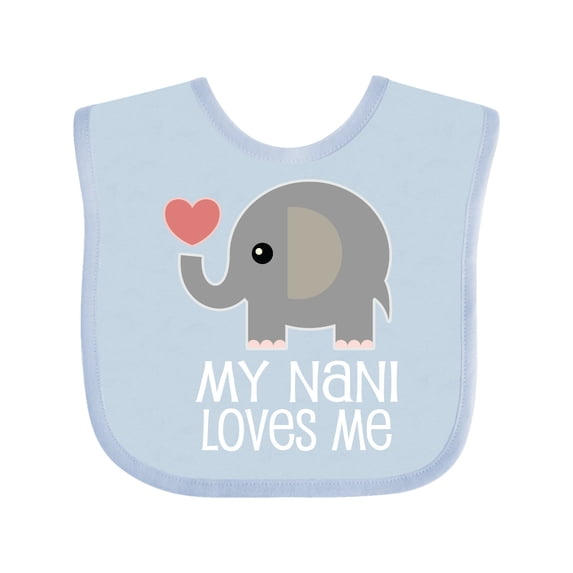 Inktastic My Nani Loves Me Grandchild Boys or Girls Baby Bib