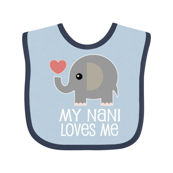 Inktastic My Nani Loves Me Grandchild Boys or Girls Baby Bib