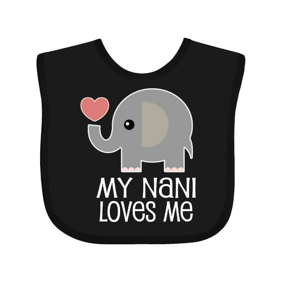 Inktastic My Nani Loves Me Grandchild Boys or Girls Baby Bib