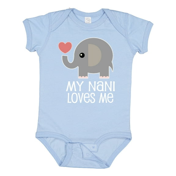 Inktastic My Nani Loves Me Grandchild Boys or Girls Baby Bodysuit