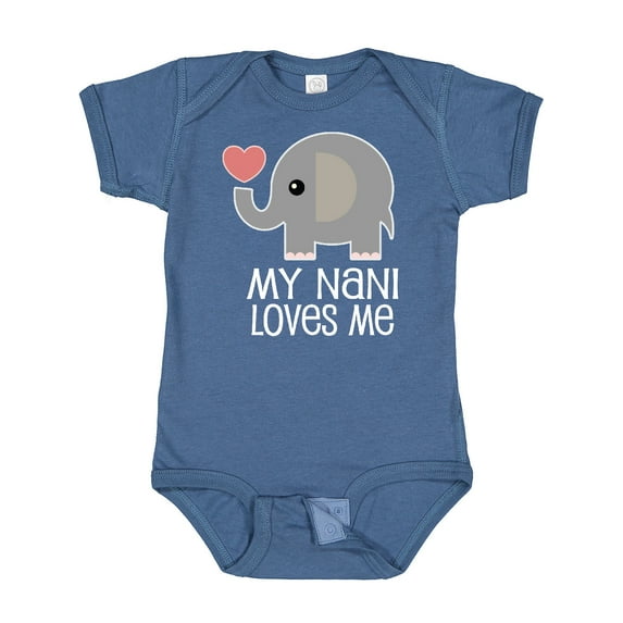 Inktastic My Nani Loves Me Grandchild Boys or Girls Baby Bodysuit