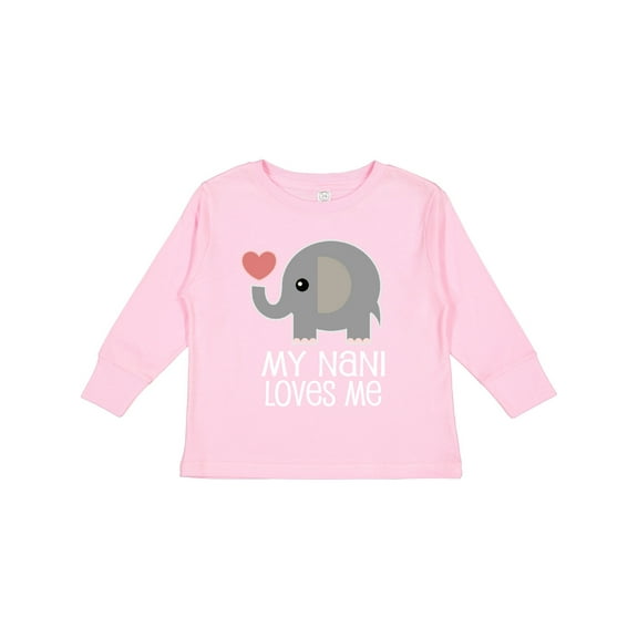 Inktastic My Nani Loves Me Grandchild Gift Boys or Girls Long Sleeve Toddler T-Shirt