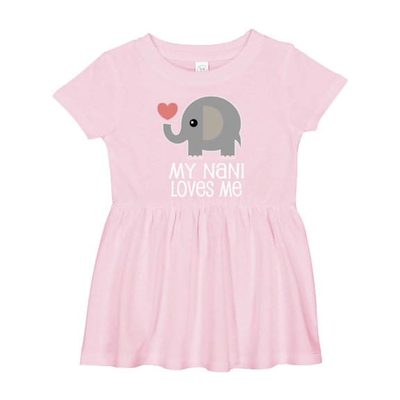 Inktastic My Nani Loves Me Grandchild Girls Baby Dress