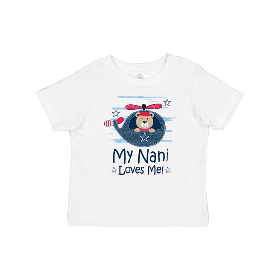 Inktastic My Nani Loves Me Grandson Bear Boys Baby T-Shirt