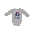 thumbnail image 1 of Inktastic My Nani Loves Me Grandson Bear Boys Long Sleeve Baby Bodysuit, 1 of 5