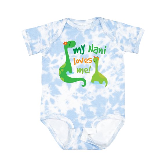 Inktastic My Nani Loves Me Grandson Dinosaur Boys Baby Bodysuit