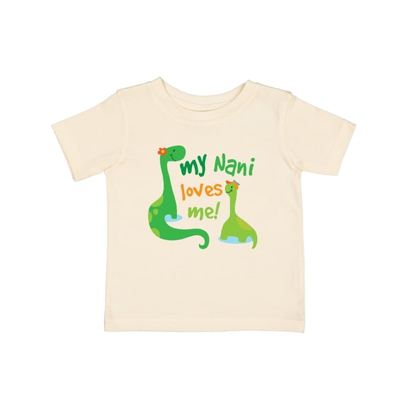 Inktastic My Nani Loves Me Grandson Dinosaur Boys Baby T-Shirt