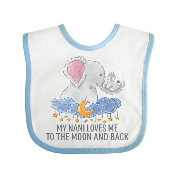 Inktastic My Nani Loves Me to the Moon and Back Boys or Girls Baby Bib