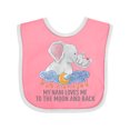 thumbnail image 1 of Inktastic My Nani Loves Me to the Moon and Back Boys or Girls Baby Bib, 1 of 4