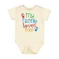 thumbnail image 1 of Inktastic My Nannie Loves Me Boys or Girls Baby Bodysuit, 1 of 5