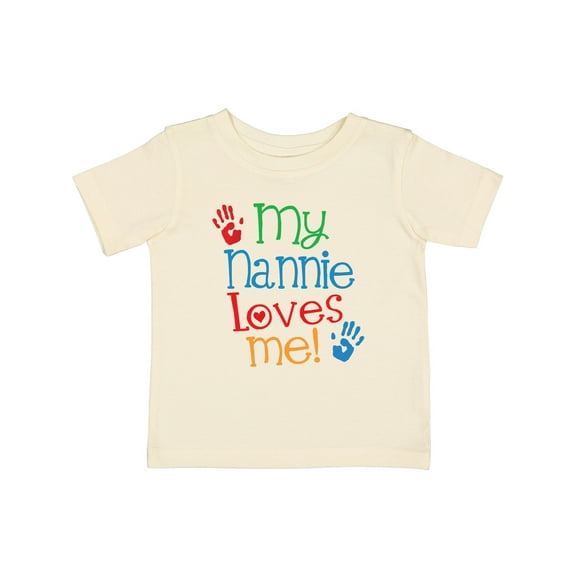 Inktastic My Nannie Loves Me Boys or Girls Baby T-Shirt