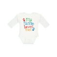 thumbnail image 1 of Inktastic My Nannie Loves Me Boys or Girls Long Sleeve Baby Bodysuit, 1 of 5