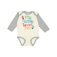 thumbnail image 1 of Inktastic My Nannie Loves Me Boys or Girls Long Sleeve Baby Bodysuit, 1 of 5