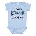 thumbnail image 1 of Inktastic My Nannie Loves Me Granddaughter Boys or Girls Baby Bodysuit, 1 of 5