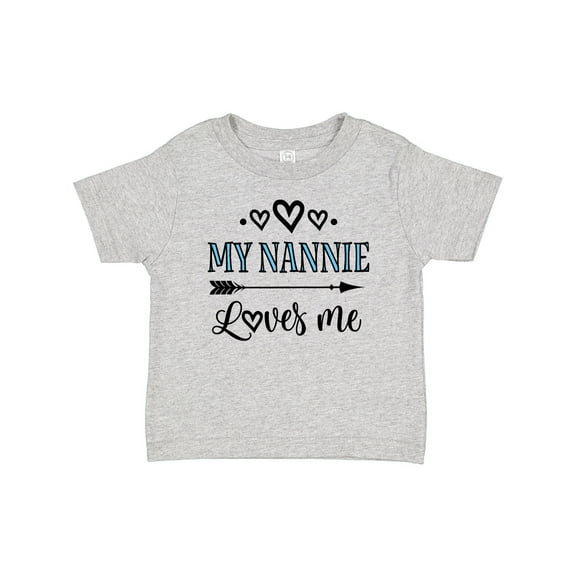 Inktastic My Nannie Loves Me Granddaughter Boys or Girls Baby T-Shirt