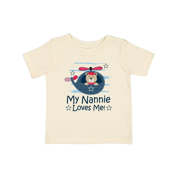 Inktastic My Nannie Loves Me Grandson Boys Baby T-Shirt