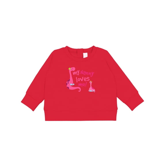 Inktastic My Nanny Loves Me Baby Sweatshirt