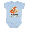 thumbnail image 1 of Inktastic My Nanny Loves Me Cute Fox Boys or Girls Baby Bodysuit, 1 of 5