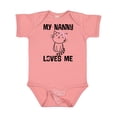 thumbnail image 1 of Inktastic My Nanny Loves Me Girl Grandchild Girls Baby Bodysuit, 1 of 5