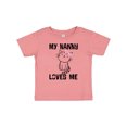 thumbnail image 1 of Inktastic My Nanny Loves Me Girl Grandchild Girls Baby T-Shirt, 1 of 5