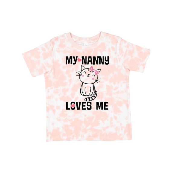 Inktastic My Nanny Loves Me Girl Grandchild Girls Toddler T-Shirt