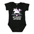 thumbnail image 1 of Inktastic My Nanny Loves Me Girl Unicorn Girls Baby Bodysuit, 1 of 5