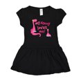 thumbnail image 1 of Inktastic My Nanny Loves Me Girls Baby Dress, 1 of 5