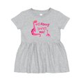 thumbnail image 1 of Inktastic My Nanny Loves Me Girls Baby Dress, 1 of 5