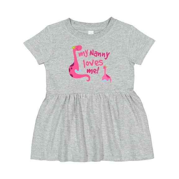 Inktastic My Nanny Loves Me Girls Baby Dress