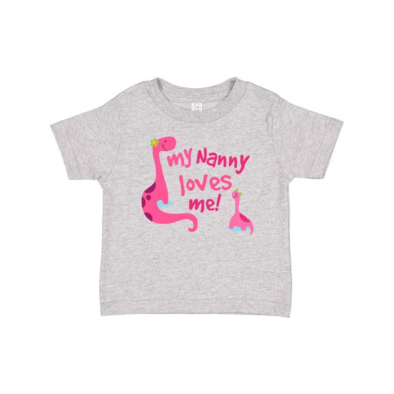 Inktastic My Nanny Loves Me Girls Baby T-Shirt