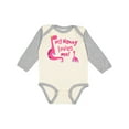 thumbnail image 1 of Inktastic My Nanny Loves Me Girls Long Sleeve Baby Bodysuit, 1 of 5