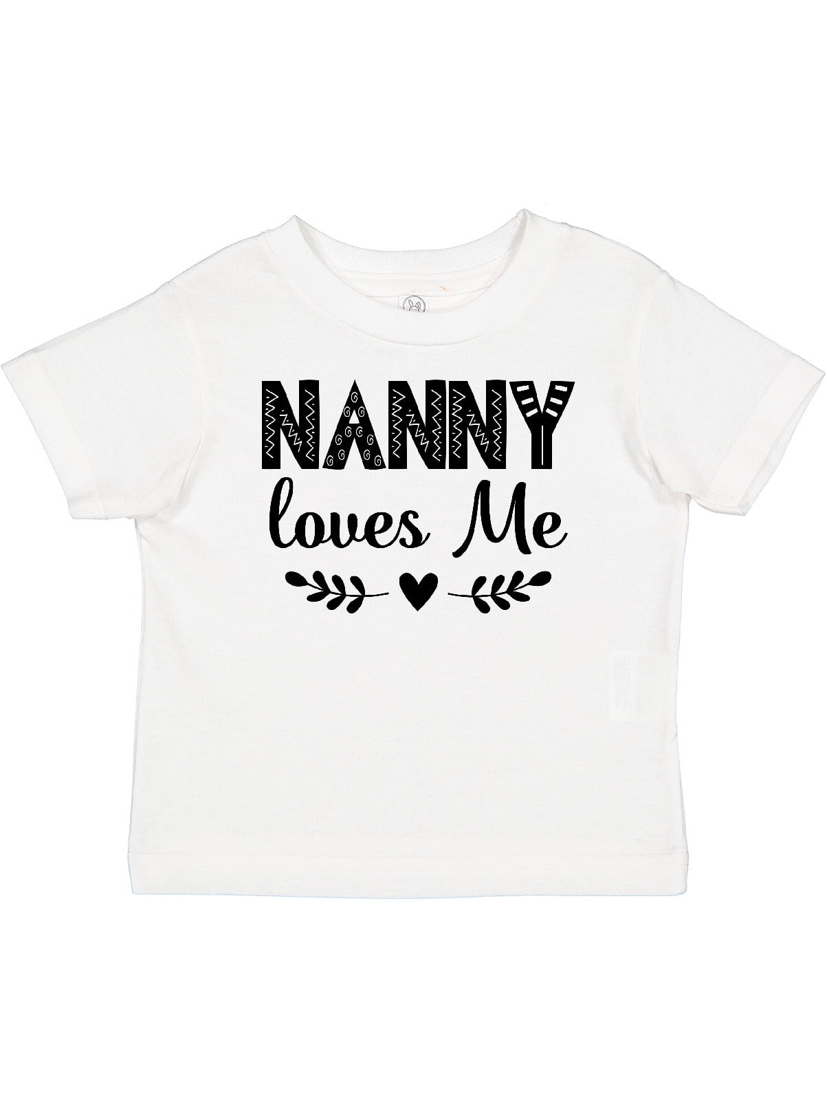 Inktastic My Nanny Loves Me Grandchild Boys or Girls Baby T-Shirt ...