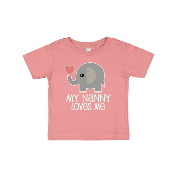 Inktastic My Nanny Loves Me Grandchild Boys or Girls Baby T-Shirt