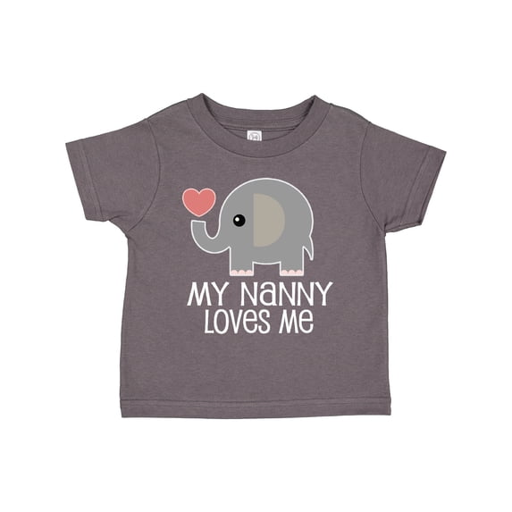 Inktastic My Nanny Loves Me Grandchild Boys or Girls Toddler T-Shirt