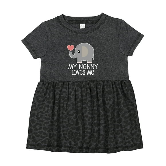 Inktastic My Nanny Loves Me Grandchild Girls Baby Dress